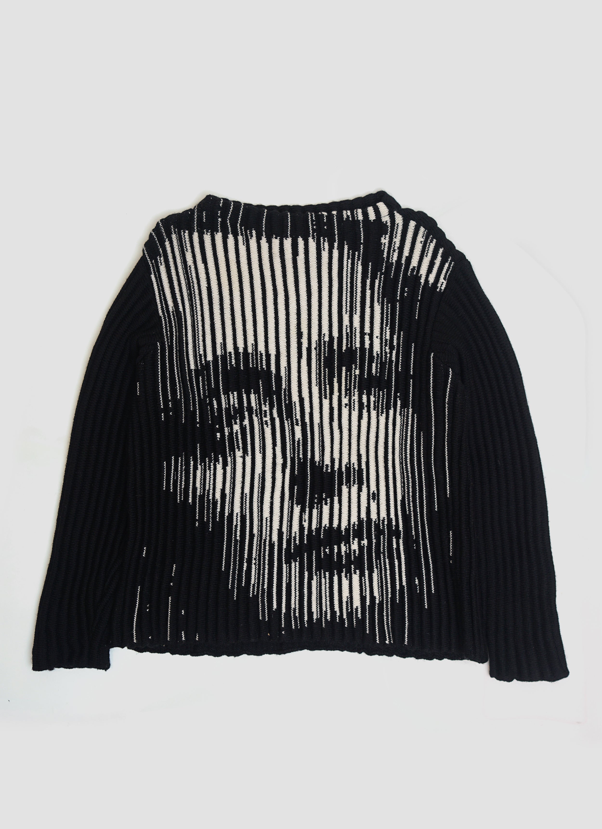 fall 2000 Couture Edith Piaf Jacquard Knit Sweater fall 2000 Couture Edith Piaf Jacquard Knit Sweater